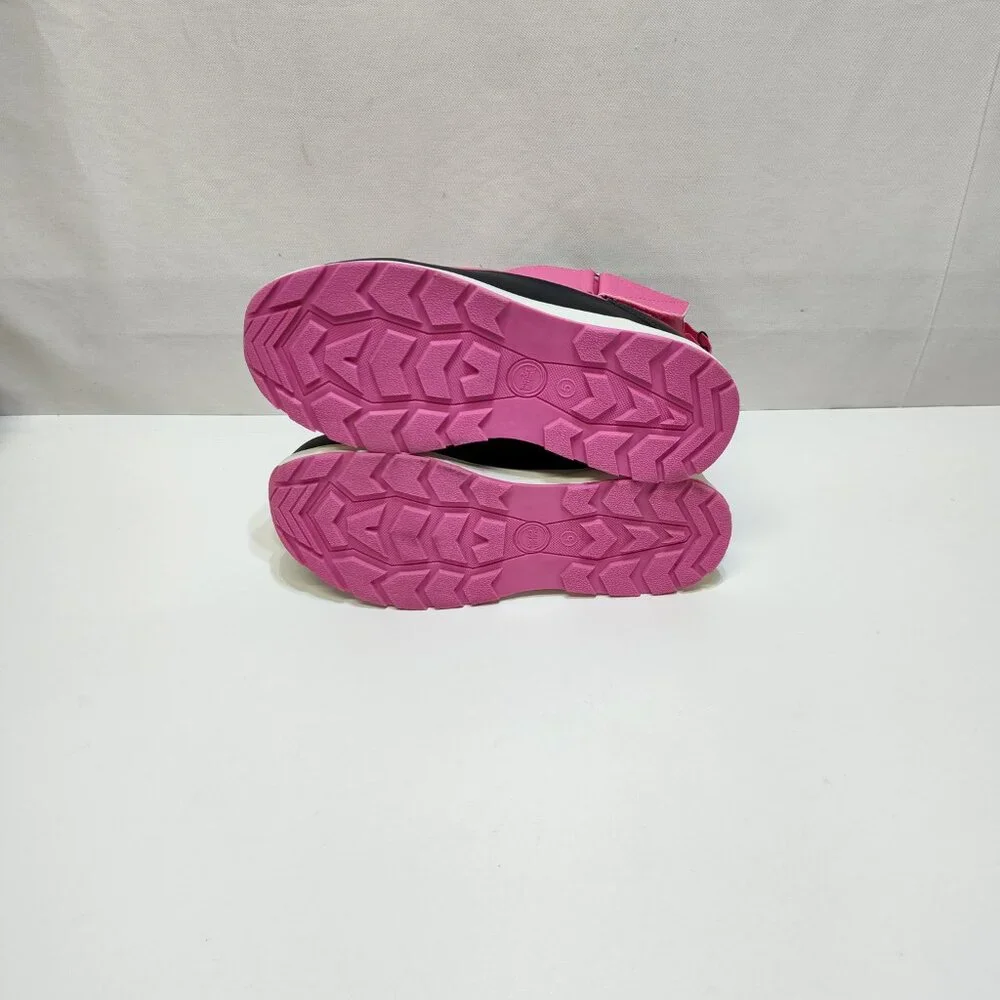 Wonder Nation Snow Boots -5°F Temp Rated Girls Size 5 Front Zip Adjustable Strap